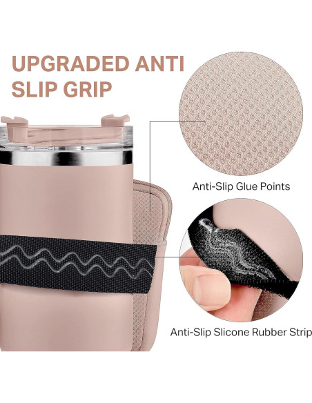 Funda para Botella de Agua ORTHANC Rosa Claro - Neopreno