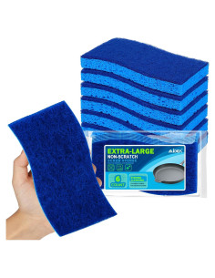 Esponjas de Fregar AIDEA XL 6 Unidades Sin Rayar 209g