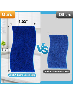 Esponjas de Fregar AIDEA XL 6 Unidades Sin Rayar 209g 2