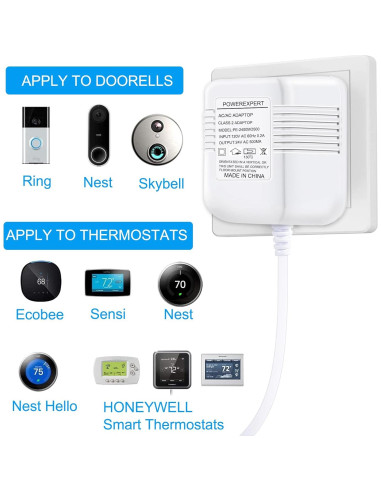 Transformador de 24V ATUOE para Timbres y Termostatos Inteligentes