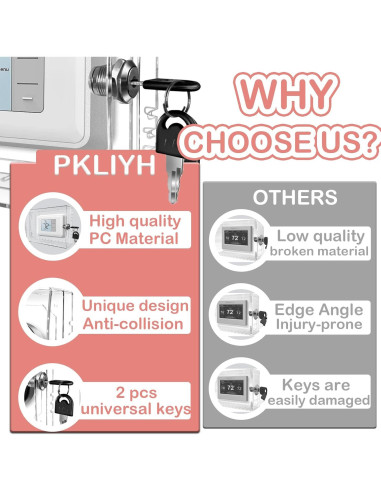 Caja de bloqueo de termostato PKLIYH grande 15.24x12.19cm