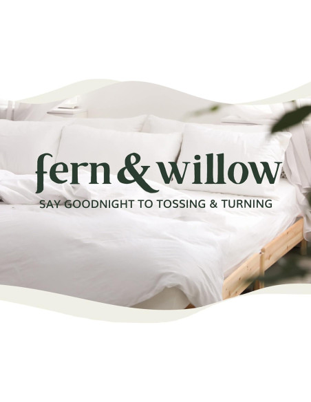 Almohadas Premium Fern y Willow - Juego de 2 - 91cm x 51cm - Suave y Fresca