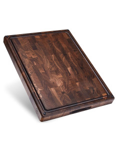 Tabla de Cortar de Madera de Nogal Sonder 43x33 cm con Canal para Jugo