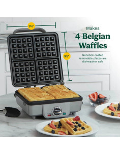 Máquina de Waffles Belgas Cuisinart WAF-300P1 Acero Inoxidable 2