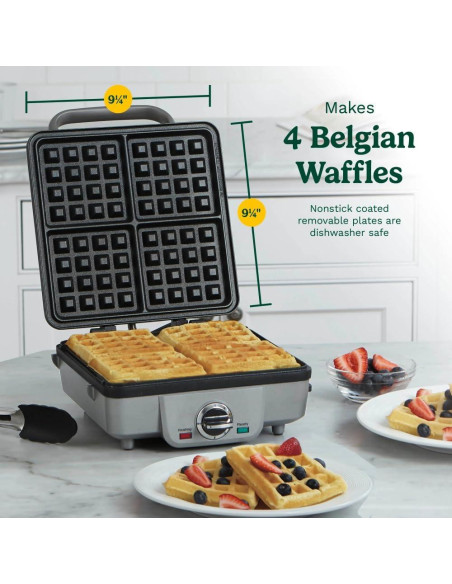 Máquina de Waffles Belgas Cuisinart WAF-300P1 Acero Inoxidable