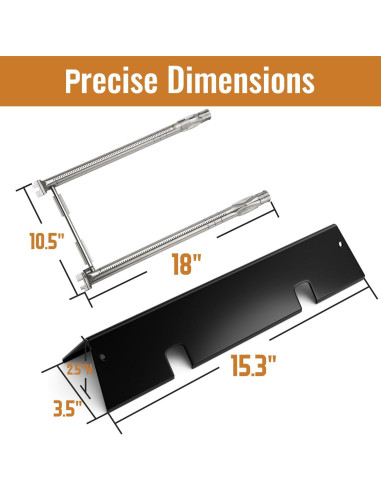 Piezas de Repuesto para Parrilla Weber Spirit II 200 - 4 Pzas