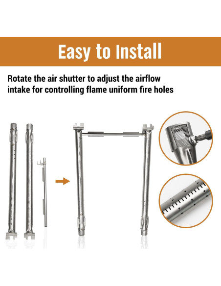 Piezas de Repuesto para Parrilla Weber Spirit II 200 - 4 Pzas