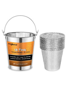 SHINESTAR 16-Pack Cubos de Goteo para Parrillas Traeger