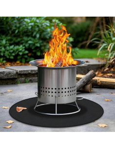Alfombrilla Redonda a Prueba de Fuego 91cm para Fogata Solo Stove 2