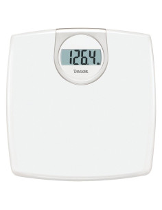 Escala de Baño Digital Taylor 150 kg LCD Blanca 29.2x29.6 cm