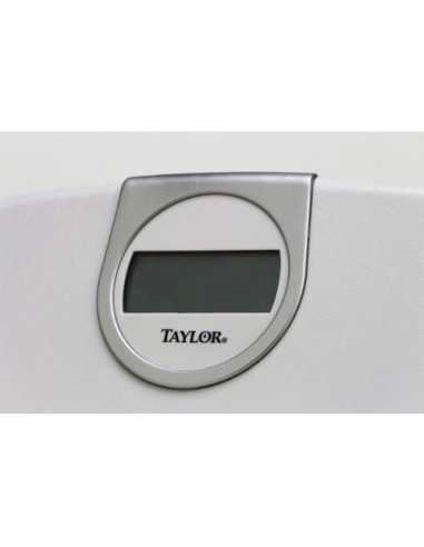 Escala de Baño Digital Taylor 150 kg LCD Blanca 29.2x29.6 cm