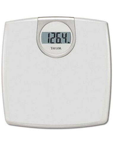 Escala de Baño Digital Taylor 150 kg LCD Blanca 29.2x29.6 cm