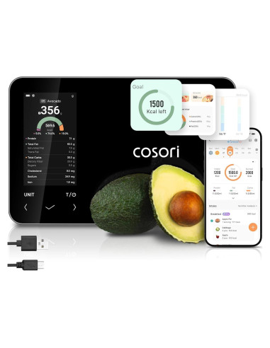 Báscula de Cocina Inteligente Cosori CNS-R001S-X 5 kg con App