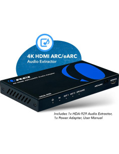 Extractor de Audio HDMI OREI HDA-929 4K 60Hz eARC Dolby Atmos 2