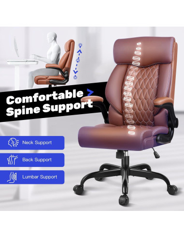 Silla de Oficina Ejecutiva BestGlory con Respaldo Alto y Soporte Lumbar