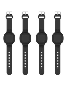 4 Pulseras de Silicona Impermeables para Tile Mate 2022 - Negro