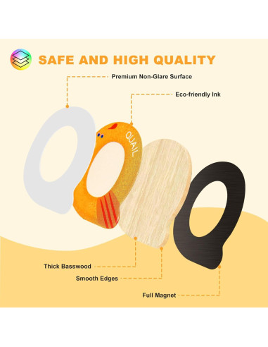 Letras Magnéticas de Madera TBFUNNY con Libro Educativo