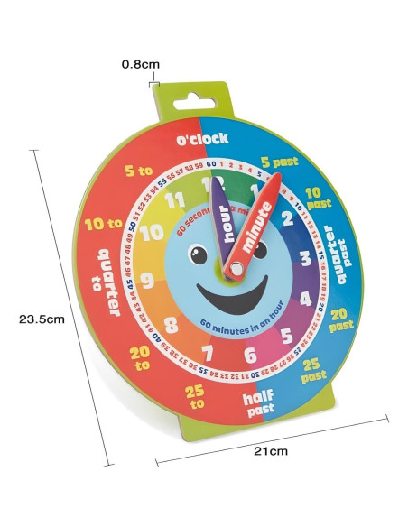 Reloj de Aprendizaje Temprano Morgan's Direct Magnético 23x21cm