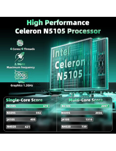 Laptop Rumtuk Verde 16" (40,64 cm) Celeron N5105 16GB 512GB SSD 2