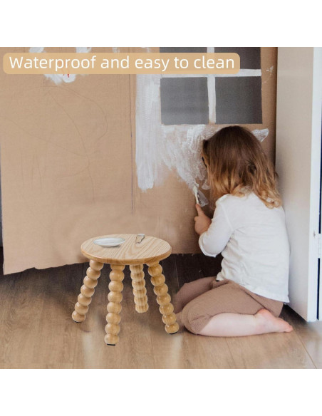Taburete de Madera Sólida HuiDao 27 cm Antideslizante