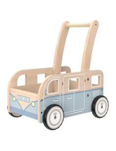 Andador de Madera HappyPals Azul para Niños 1-3 Años