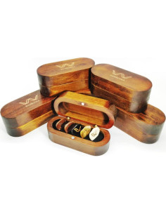 Púa de guitarra artesanal Wambooka 0.70mm cuerno transparente 2