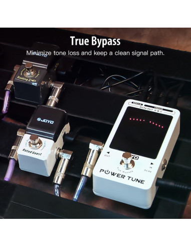 JOYO Power Tune JF-18R Fuente de Alimentación y Afinador 9V