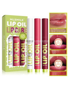 Brillo de Labios Hidratante MLSMILE - 3 Colores, Aumento de Labios
