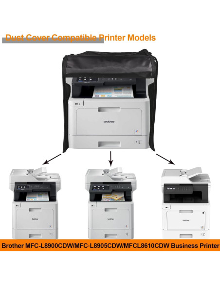 Funda Protectora Antiestática para Impresora Brother Negra