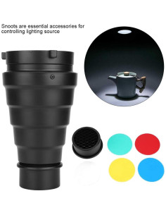 Snoot Montura Bowens con Rejilla de Panal para Flash Estudio 2