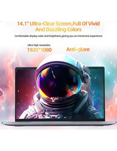 Laptop SAIWAN A1407N 14.1" FHD 6GB RAM 128GB Gris Oscuro