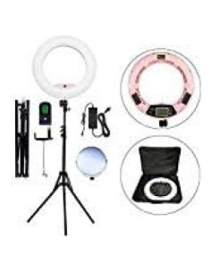 Kit Luz de Anillo LED Bicolor 96W MDKFEPS con Soporte y Control Remoto