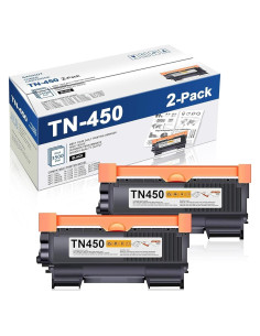 Cartucho de Tóner Negro TN-450 Aluminio 2-Pack Alto Rendimiento