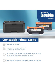 Cartucho de Tóner Negro TN-450 Aluminio 2-Pack Alto Rendimiento 2