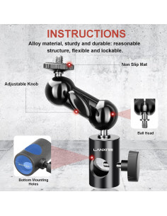 Adaptador de Montaje Lanxire para Soporte de Luz 2kg 2