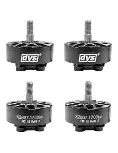 Motor Sin Escobillas DYS X2807 1700KV 4PCS para Drone FPV