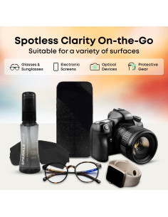 Kit de Limpieza de Gafas OPTIPAK - 2 Sprays 60ml + 2 Paños 2