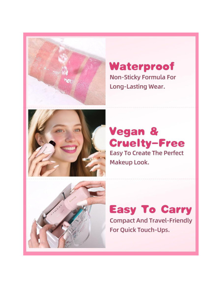 Tinte de Mejillas y Labios Jelly KIMUSE Rosa Malva 10.8g