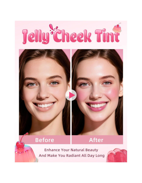 Tinte de Mejillas y Labios Jelly KIMUSE Rosa Malva 10.8g