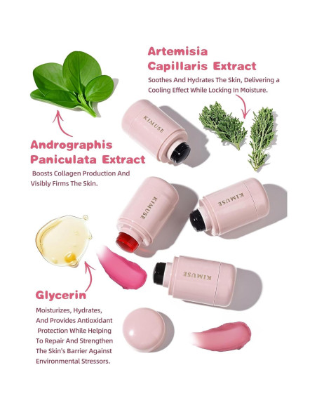 Tinte de Mejillas y Labios Jelly KIMUSE Rosa Malva 10.8g