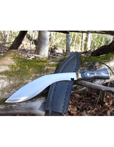 Cuchillo Kukri Rite Edge con Mango de Madera y Funda
