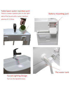 Lavabo Infantil Portátil HTTMT para Autocuidado Niños 2