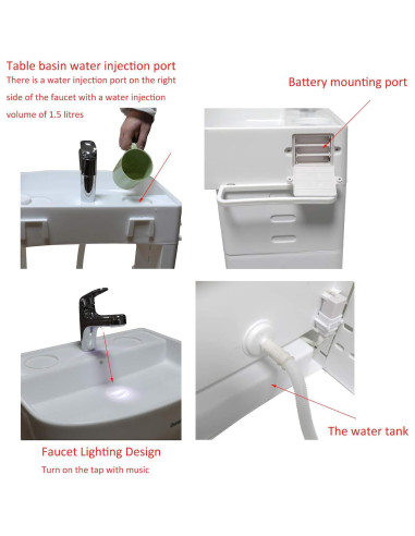 Lavabo Infantil Portátil HTTMT para Autocuidado Niños