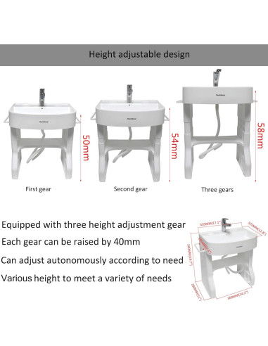 Lavabo Infantil Portátil HTTMT para Autocuidado Niños