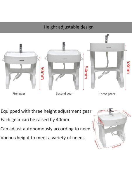 Lavabo Infantil Portátil HTTMT para Autocuidado Niños