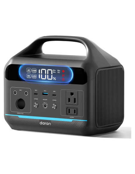Estación de Energía Portátil Daran 600W 288Wh para Camping