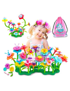 Set de Juguetes de Construcción Jardín de Flores VERTOY 105 Piezas