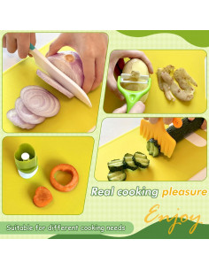 Conjunto de cuchillos para niños 17 piezas Chanking seguro 2