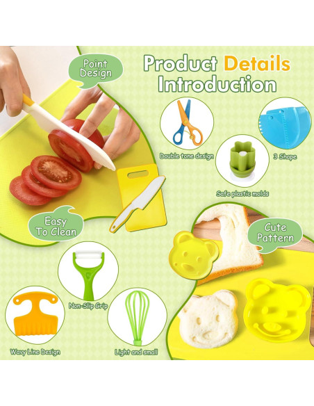 Conjunto de cuchillos para niños 17 piezas Chanking seguro