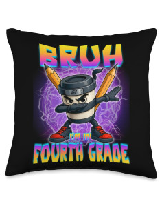 Almohada 16x16 Brainrot Cuarto Grado Niño Italiano